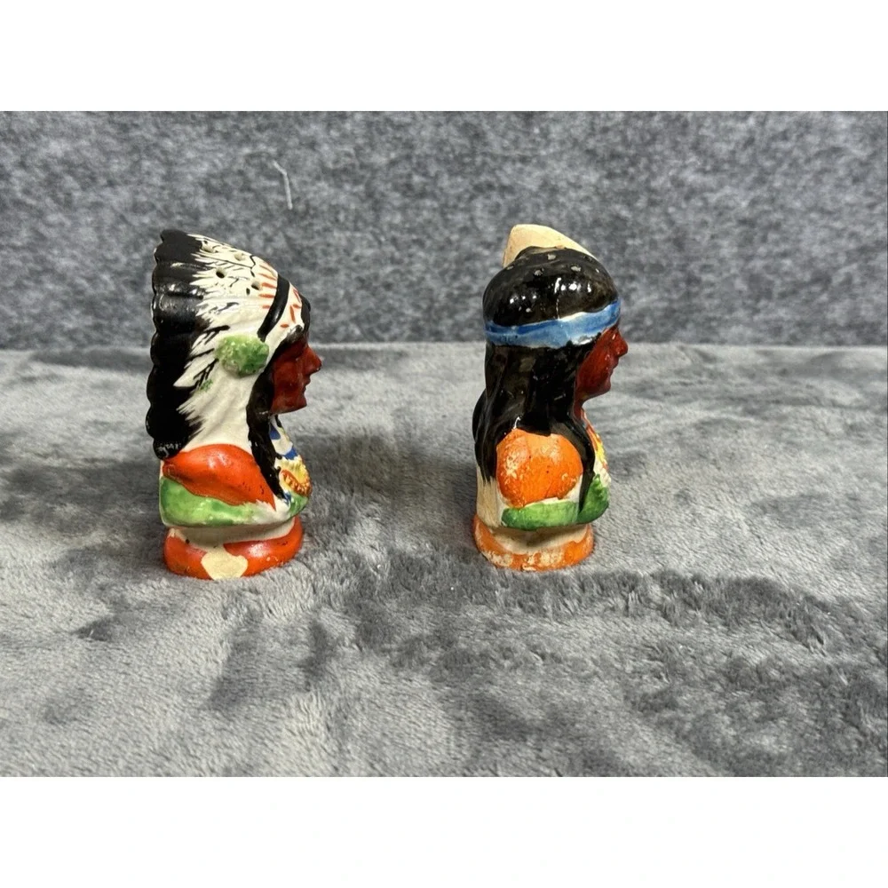 Native American Indians Salt‎ & Pepper Shakers Set 3